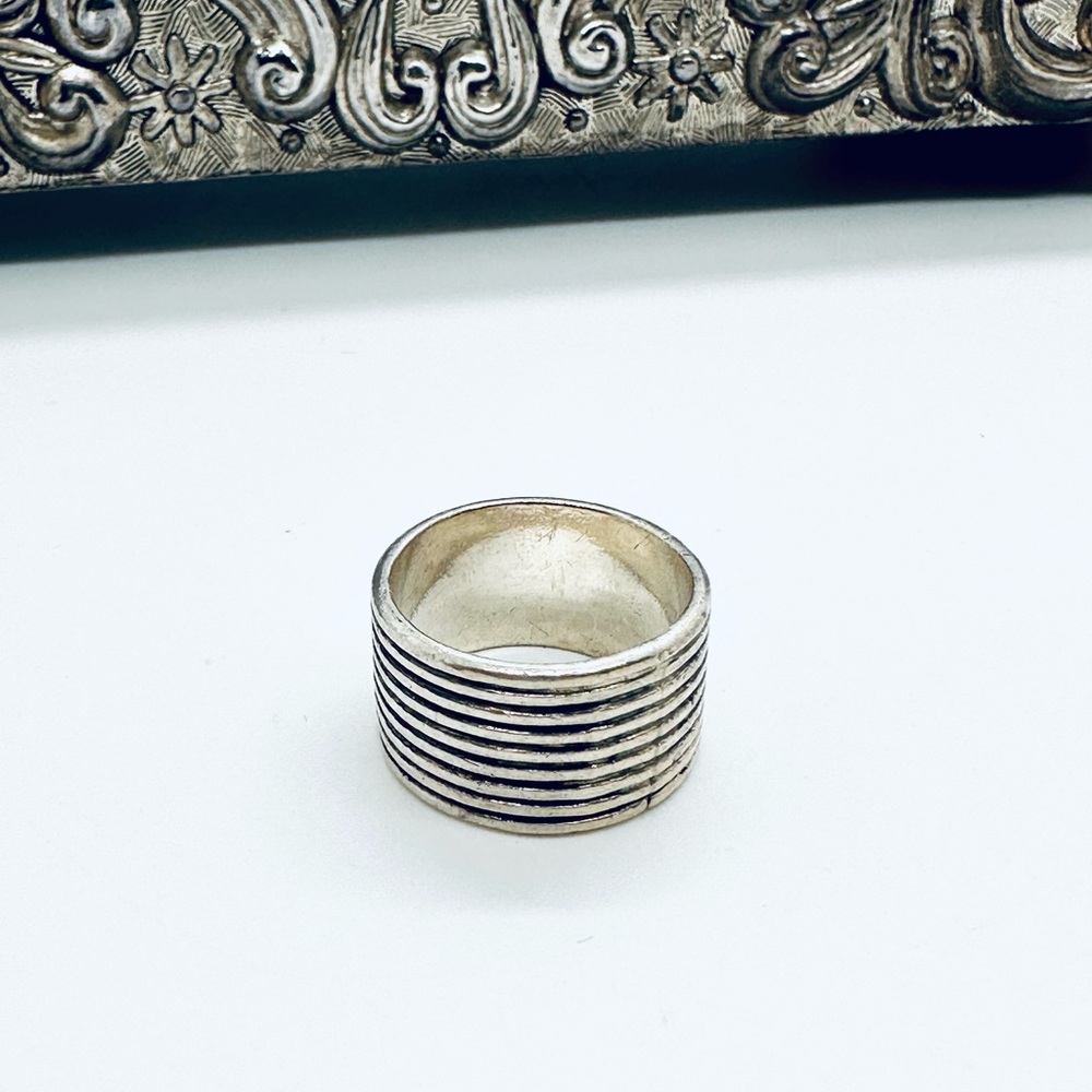 Vintage Silver Wide Ring